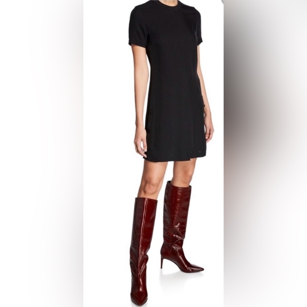Rag & Bone Aiden Dress Black Short Sleeve Mini Size Small